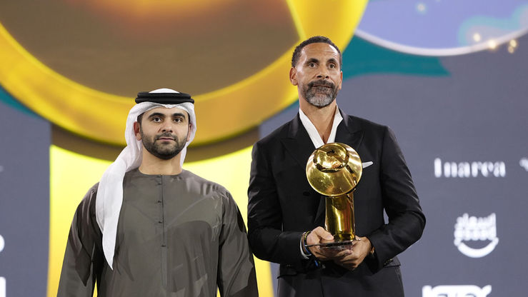 Rio Ferdinand at the Globe Soccer Awards